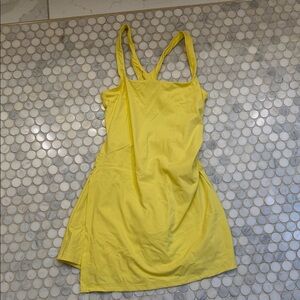 Women’s Yellow Athletic Romper Dress